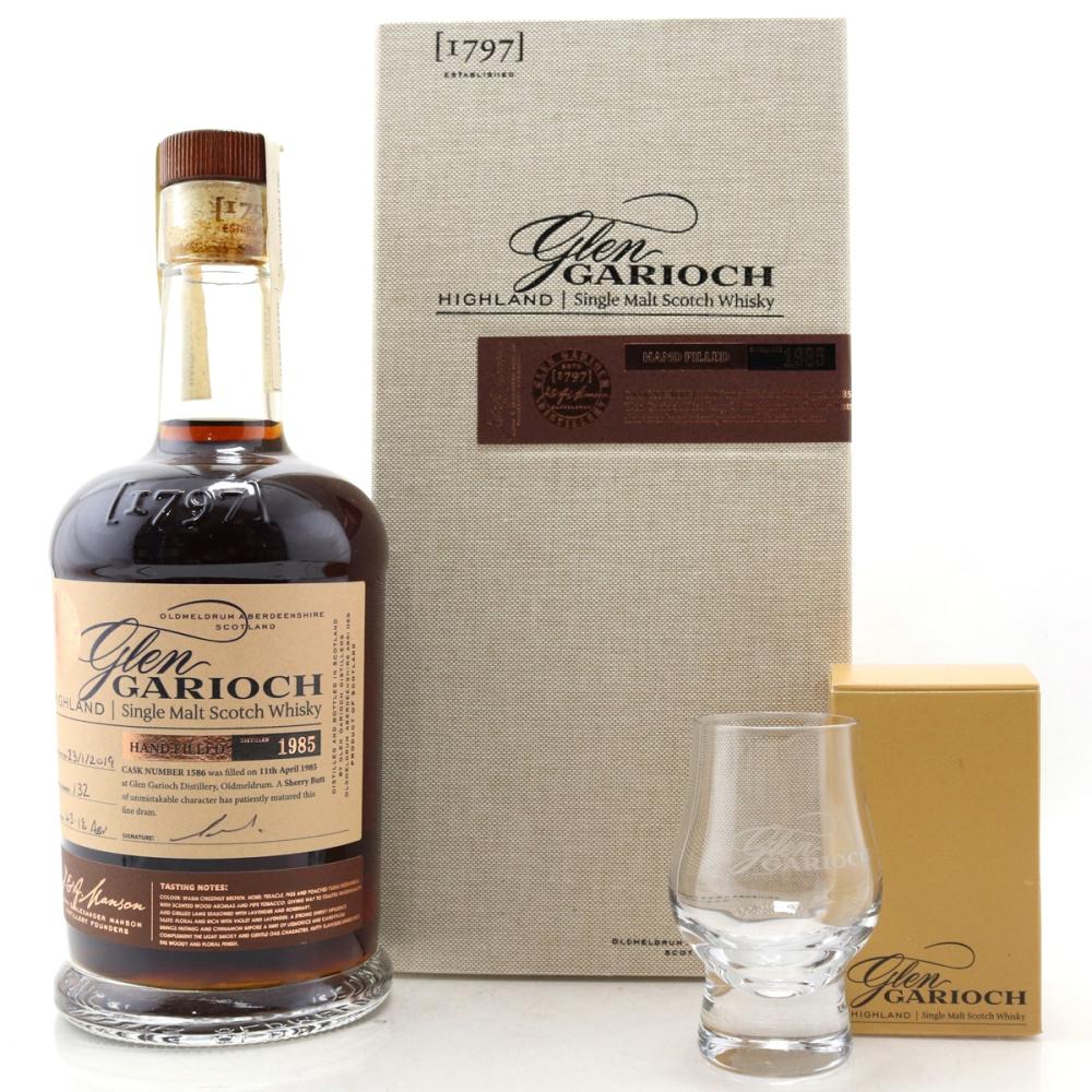 Glen Garioch 1985 Hand Filled Cask #1586 / Sherry Butt - with Glass