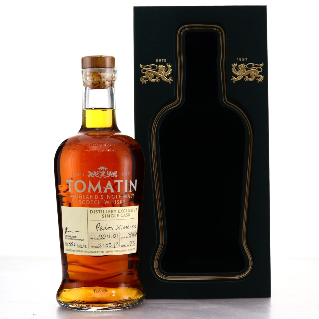 Tomatin 2001 Hand Filled 17 Year Old Cask #34867 / PX Cask