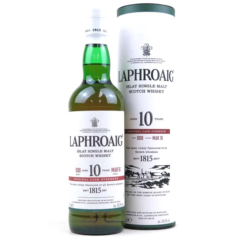 Laphroaig 10 Year Old Cask Strength Batch #008.