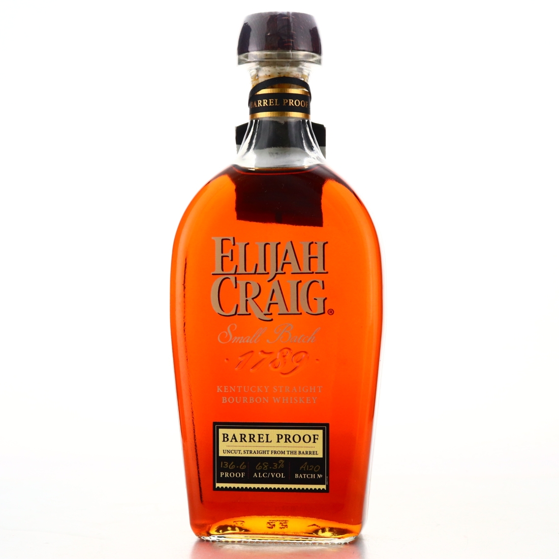 Elijah Craig Barrel Proof Bourbon 2020 Release / Batch #A120 with T-Shirt