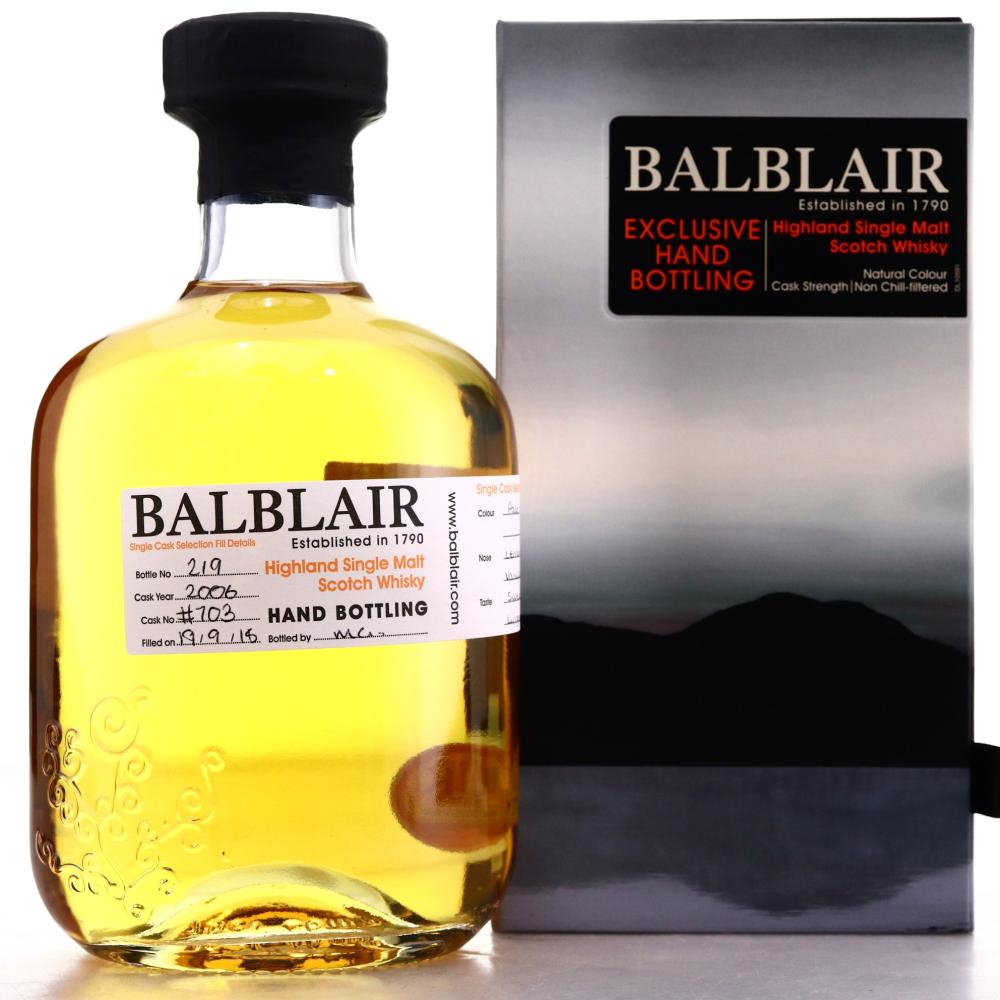 Balblair 2006 Hand Filled Cask #703