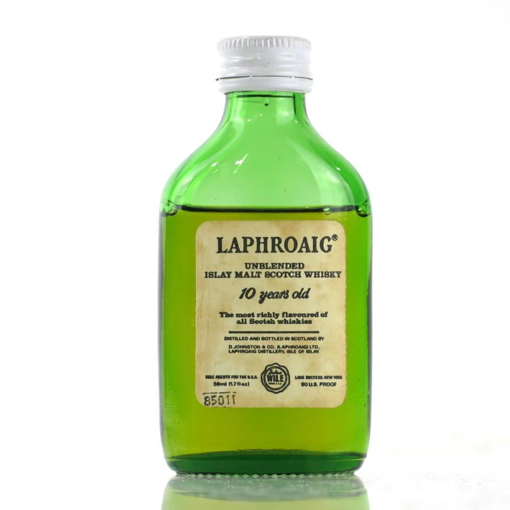 Laphroaig 10 Year Old Miniature 5cl 1980s / Julius Wile Import