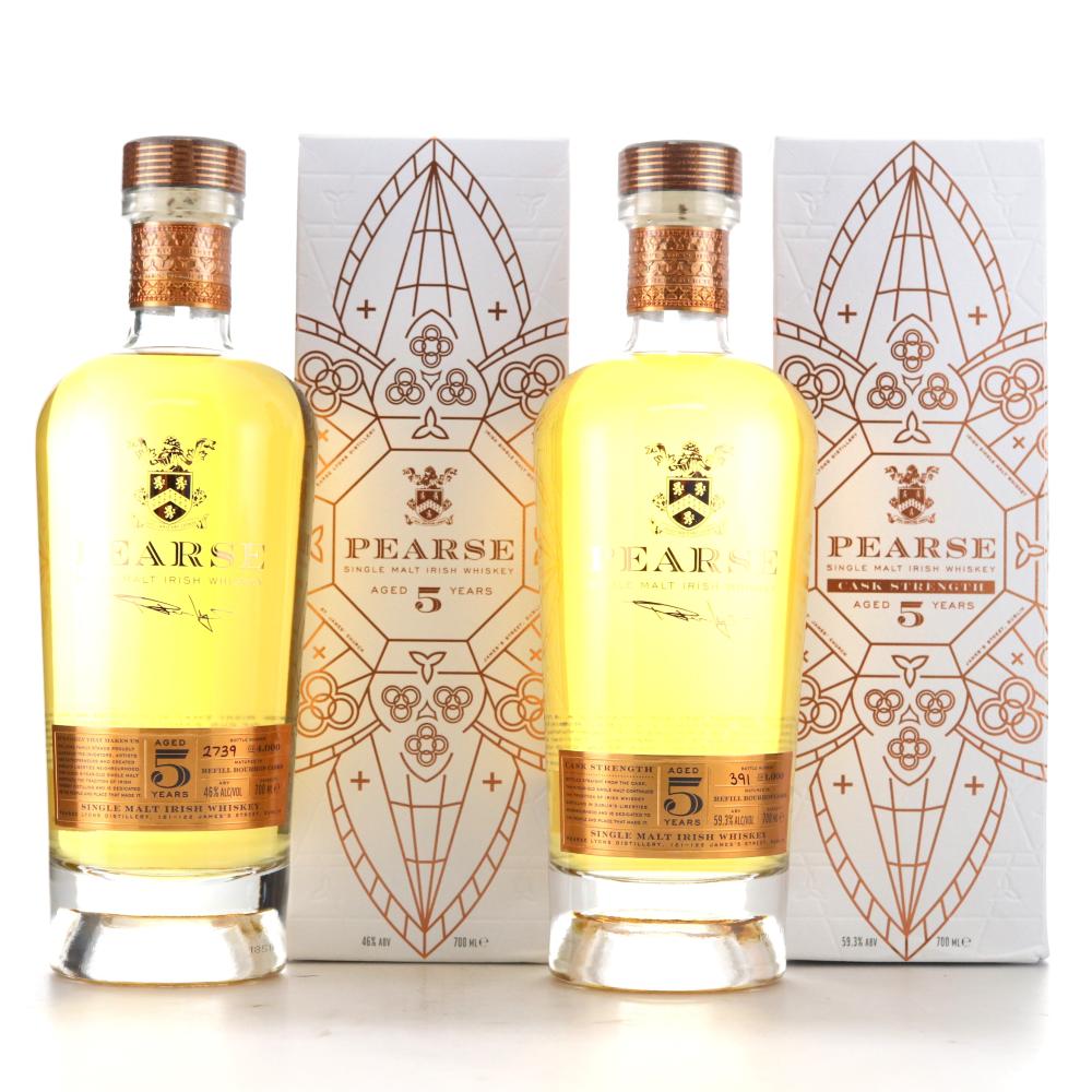 Pearse 5 Year Old Irish Single Malt & Cask Strength 2 x 70cl