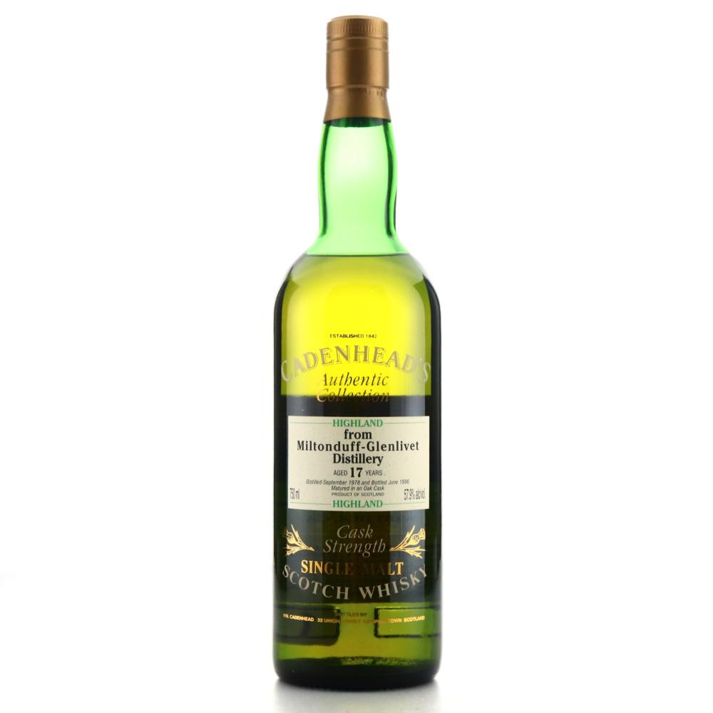 Miltonduff 1978 Cadenhead's 17 Year Old 75cl / US Import
