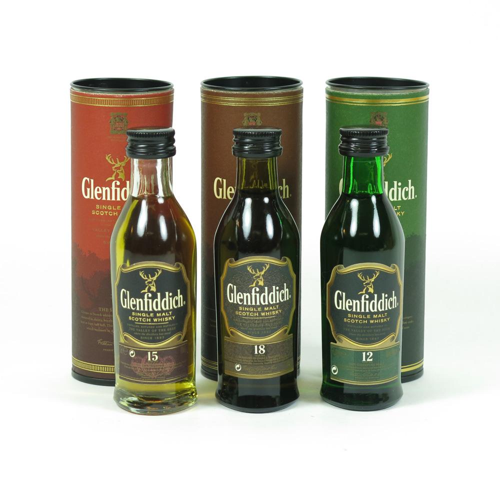 Glenfiddich Miniature Selection 3 x 5cl