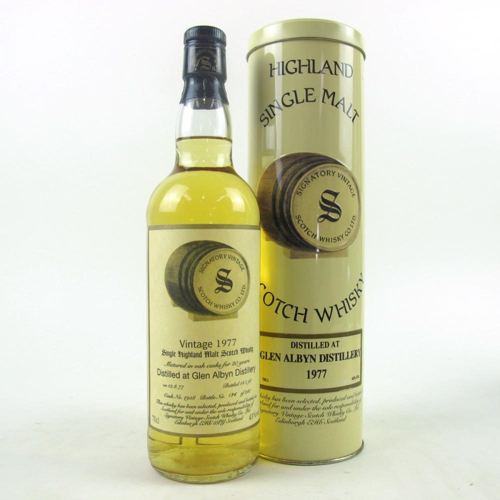 Glen Albyn 1977 Signatory Vintage 20 Year Old