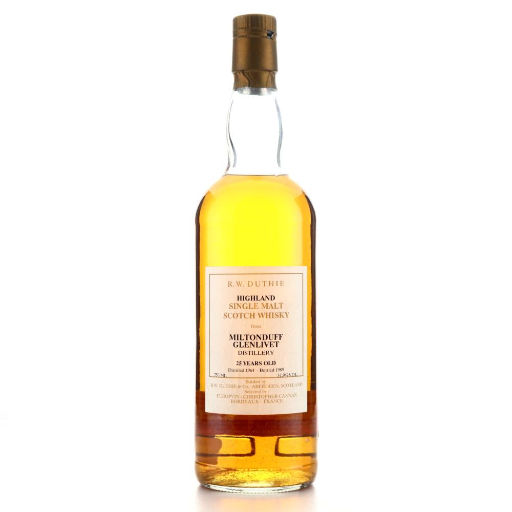 Miltonduff 1964 R.W.Duthie for Europvin 25 Year Old