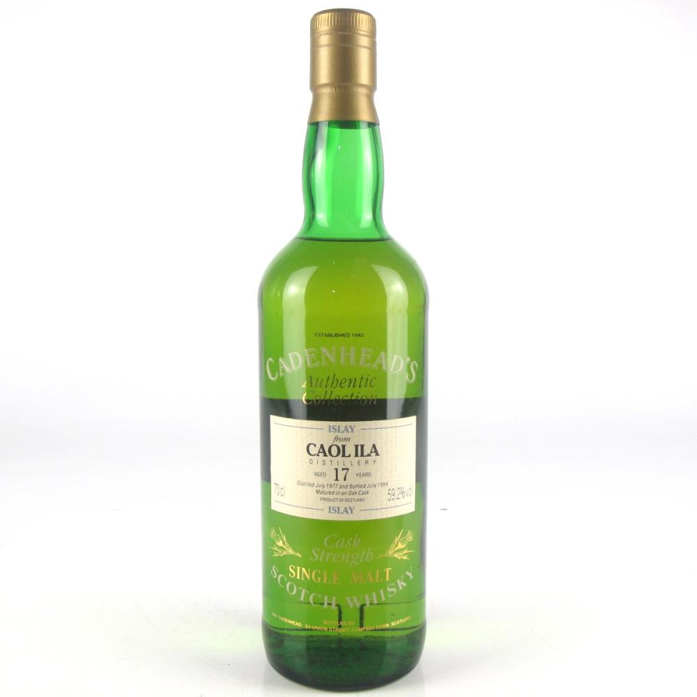 Caol Ila 1977 Cadenhead's 17 Year Old Cask Strength Single Cask