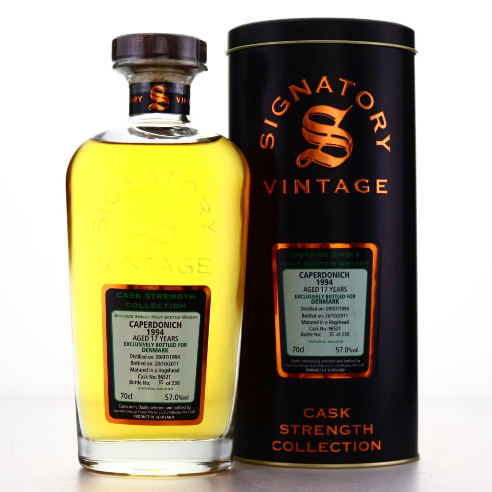 Caperdonich 1994 Signatory Vintage 17 Year Old Cask Strength / Denmark