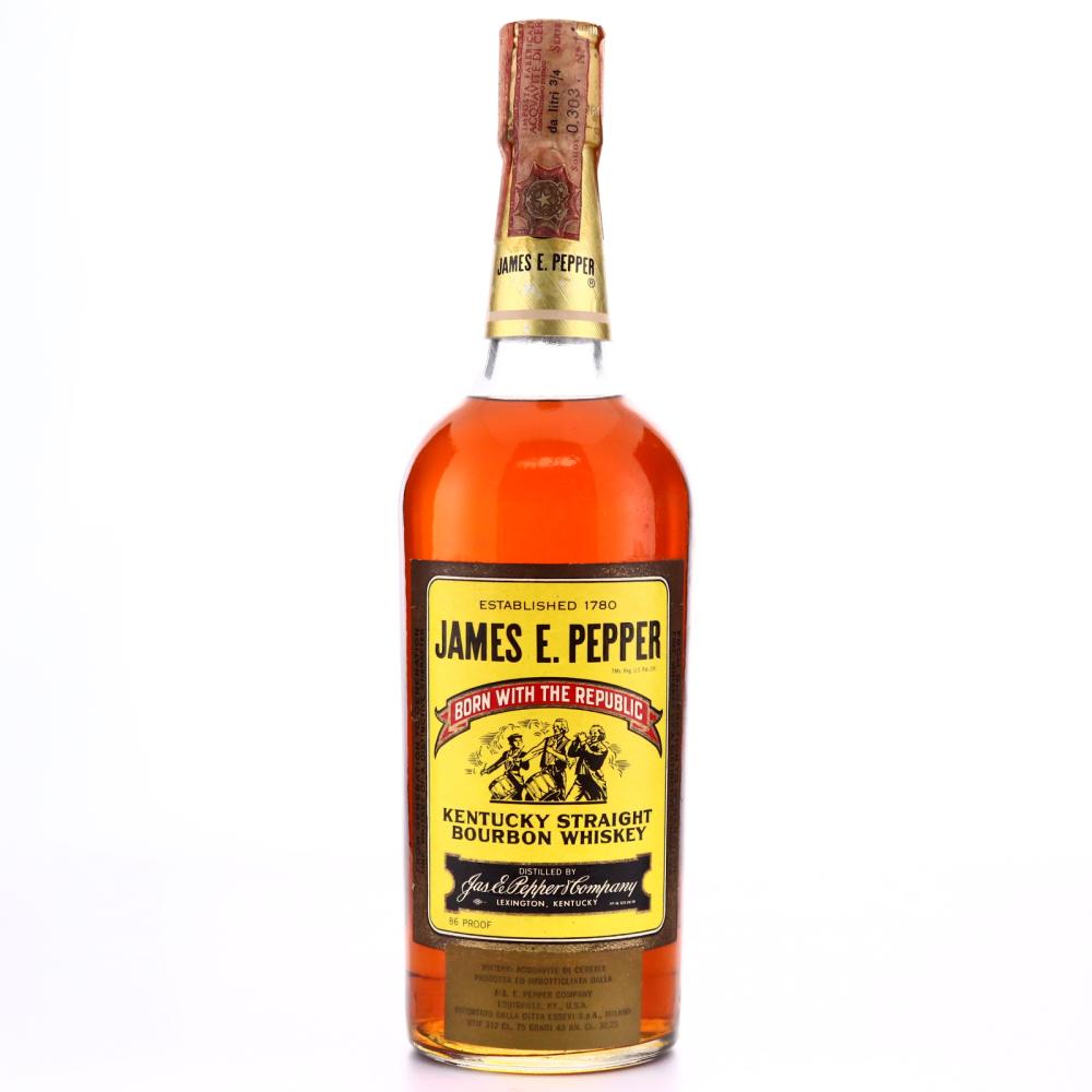James E Pepper Kentucky Straight Bourbon 1970s