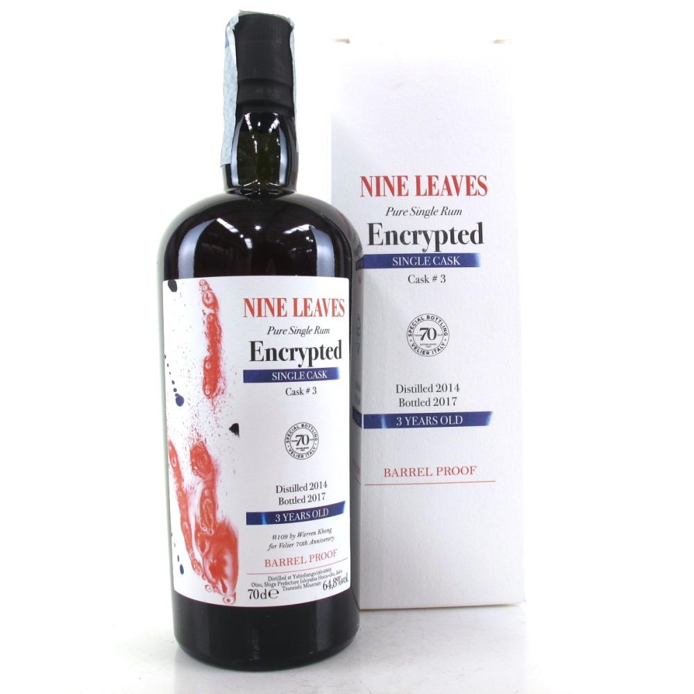 Nine Leaves 2014 Encrypted Single Cask 3 Year Old Rum / Velier 70th Anniversary