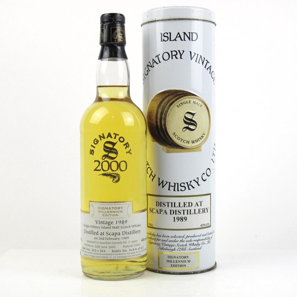 Scapa 1989 Signatory Vintage Millenium Edition
