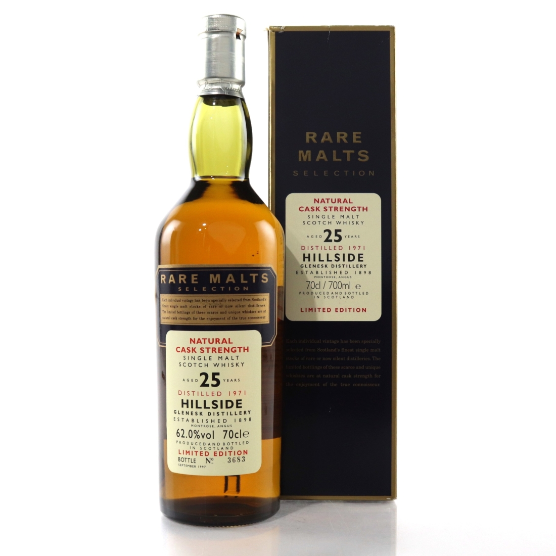 Hillside / Glenesk 1971 Rare Malt 25 Year Old / 62.0%