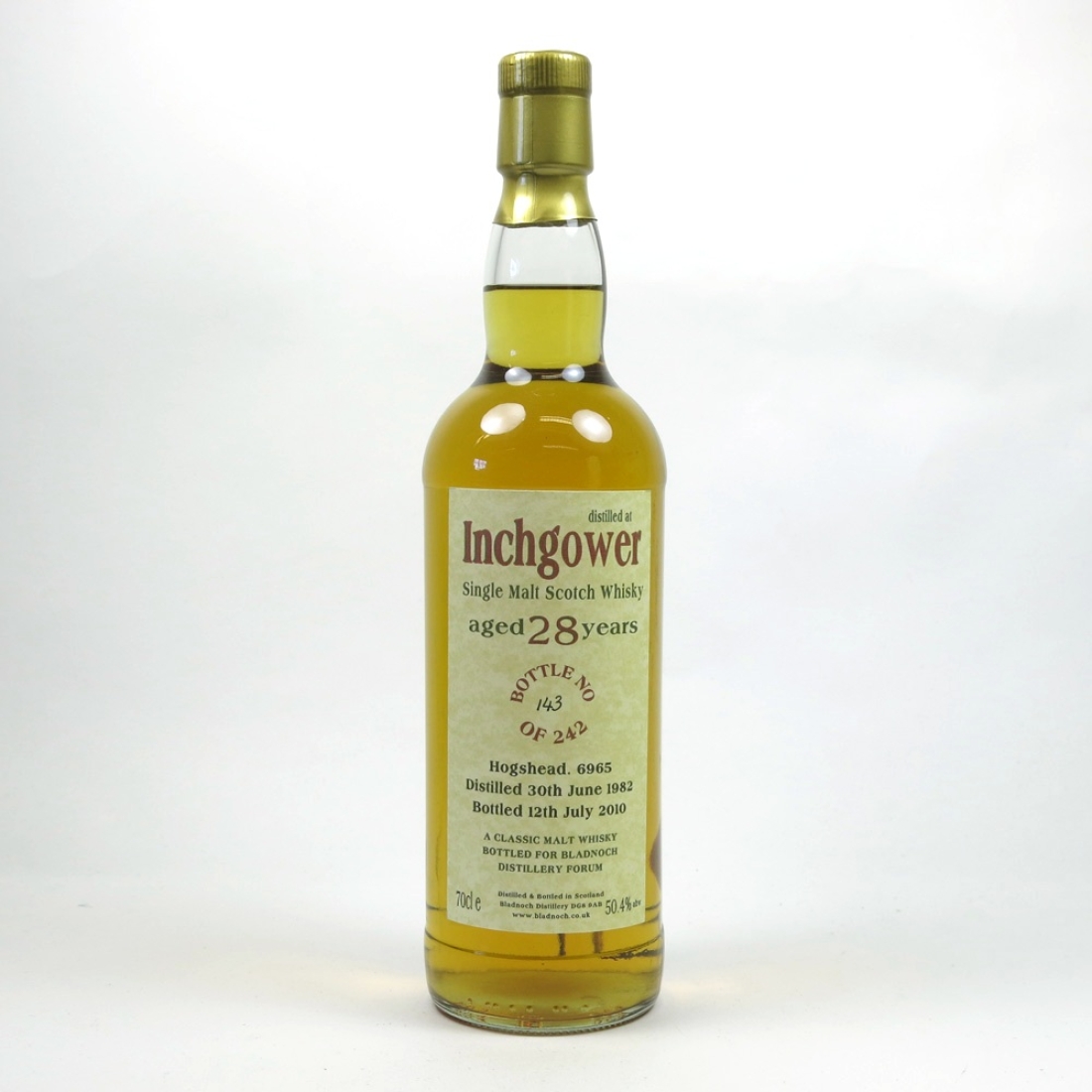 Inchgower 1972 Bladnoch Forum 28 Year Old