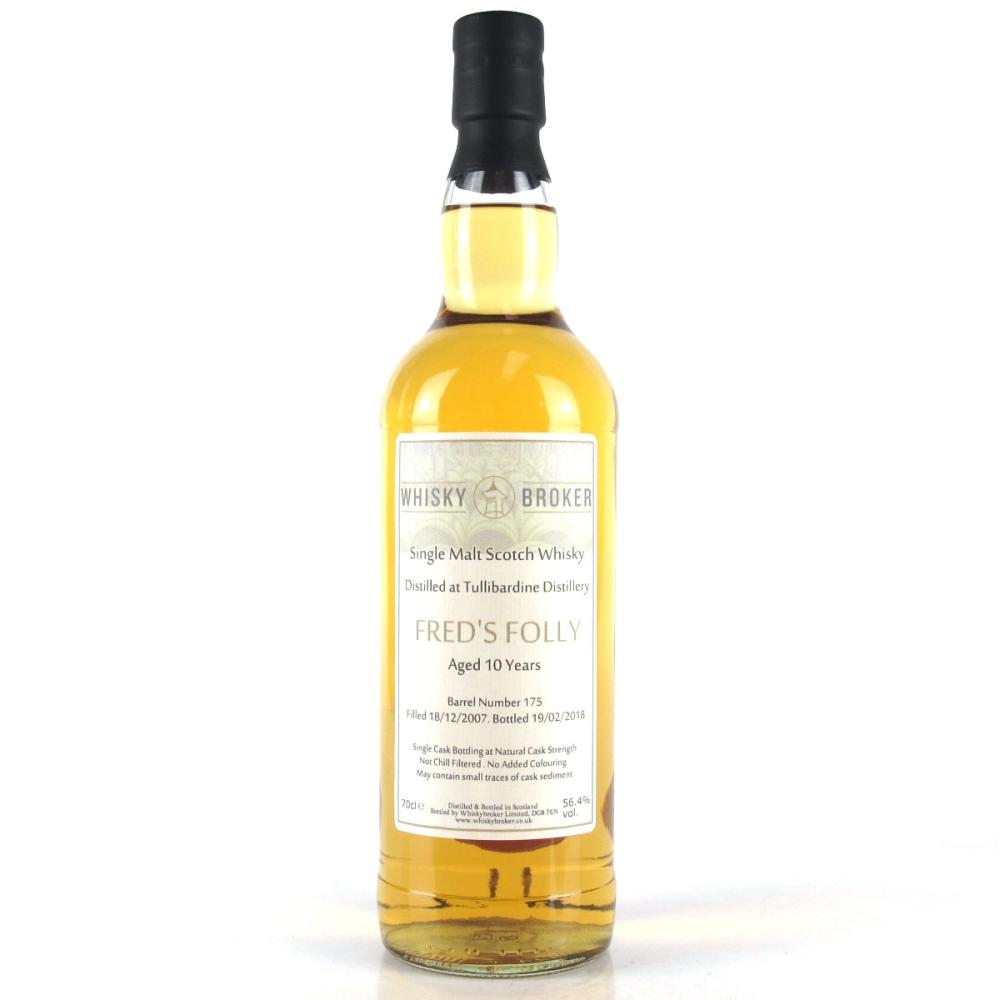 Tullibardine 2007 Whisky Broker 10 Year Old / Fred's Folly