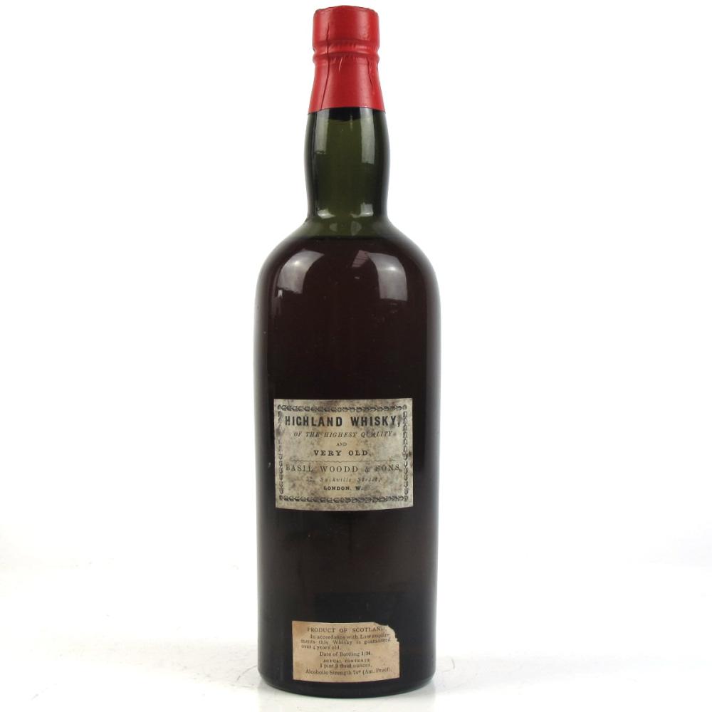 Basil Wood & Sons Very Old Highland Whisky / bottled 1934