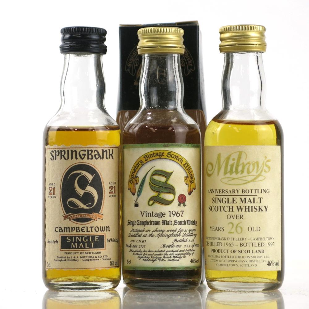 Springbank Miniature Selection 3 x 5cl / includes 1960s Vintages