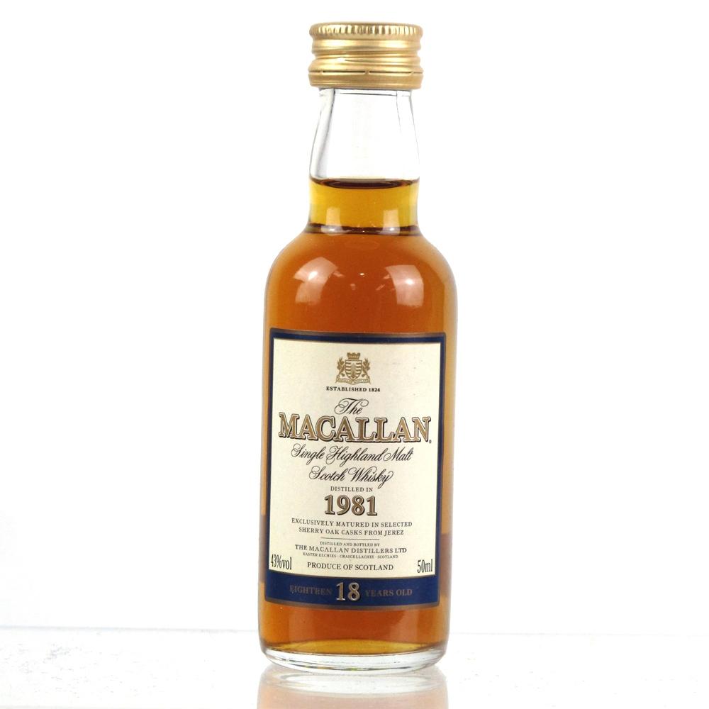 Macallan 1980 Bottled 1998 Miniature 5cl