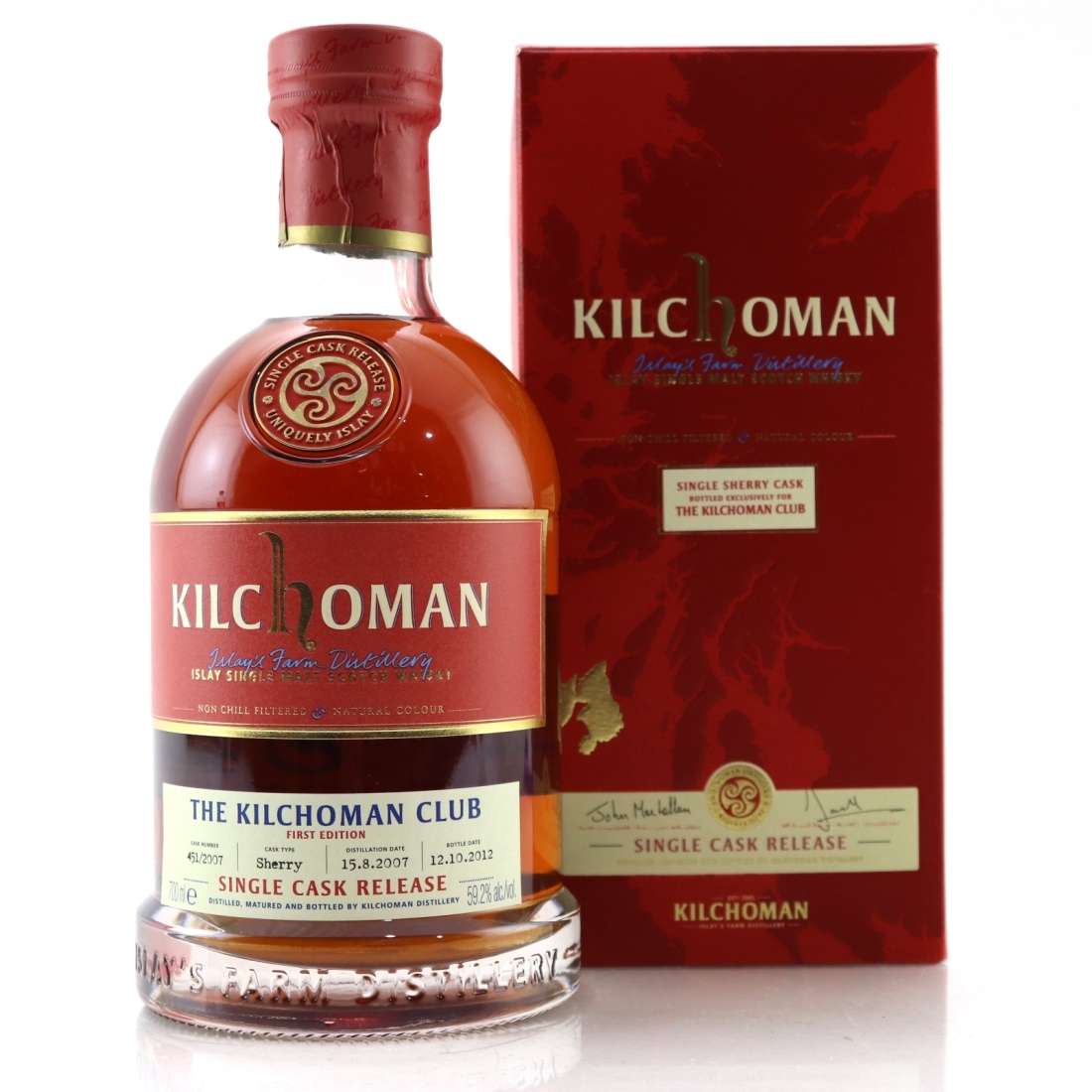 Kilchoman 2007 Single Cask / Kilchoman Club 1st Edition