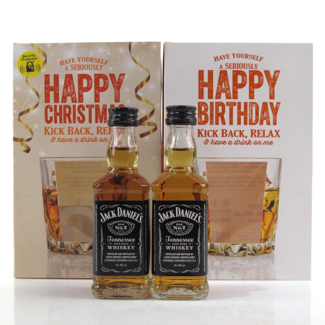 Jack Daniel's Prezzie Cards / Birthday and Christmas 2 x 5cl