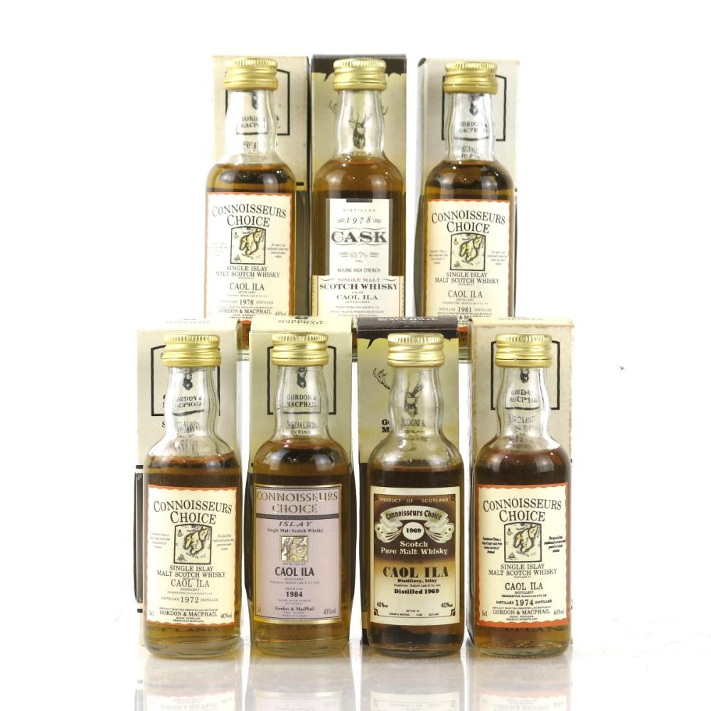 Caol Ila Gordon and MacPhail Miniature Selection x 7