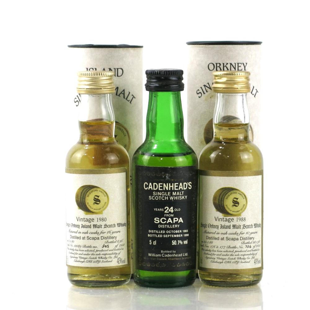 Scapa Miniature Selection 3 x 5cl / includes 24 Year Old Cadenhead's