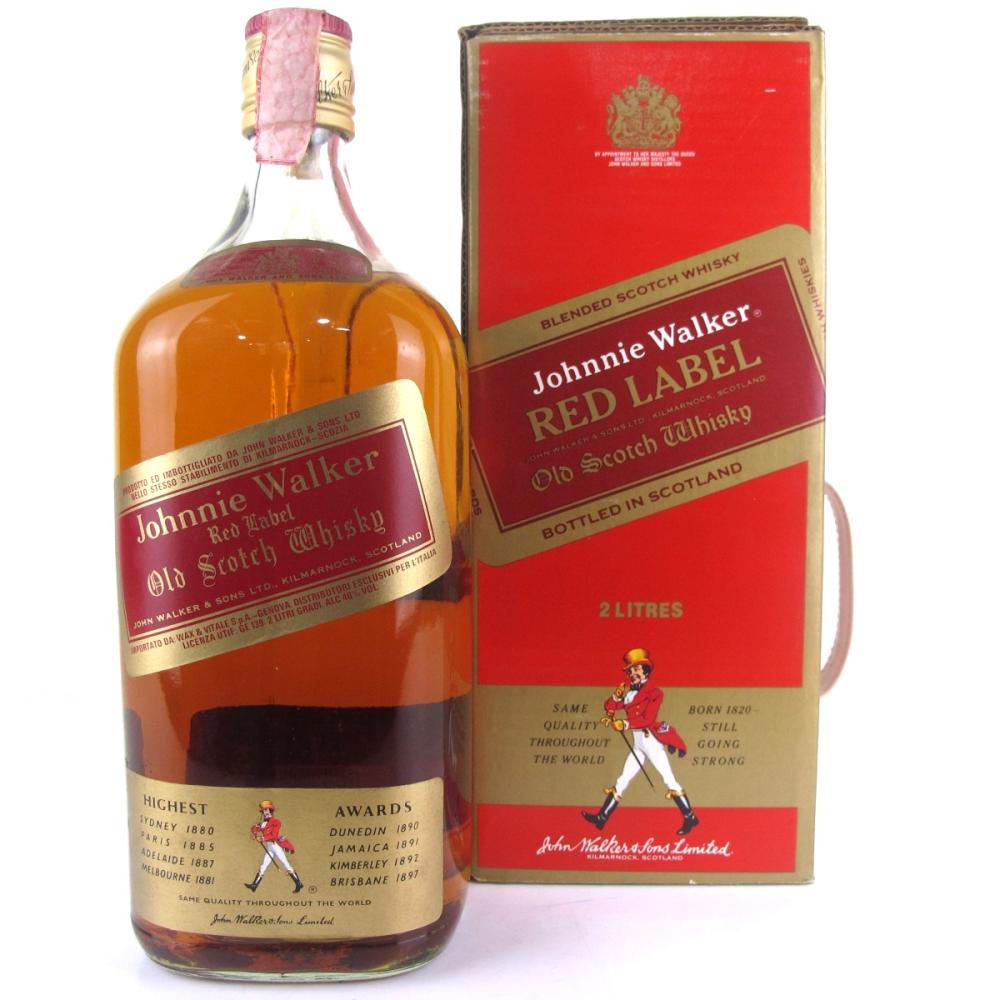 Johnnie Walker Red Label 2 Litre / Wax and Vitale Import
