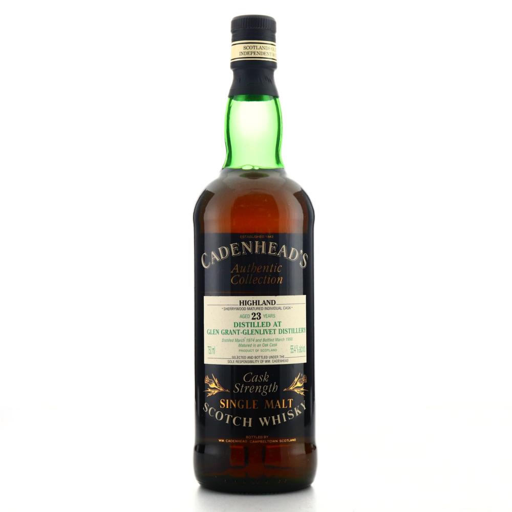 Glen Grant 1974 Cadenhead's 23 Year Old Sherry Wood 75cl / US Import