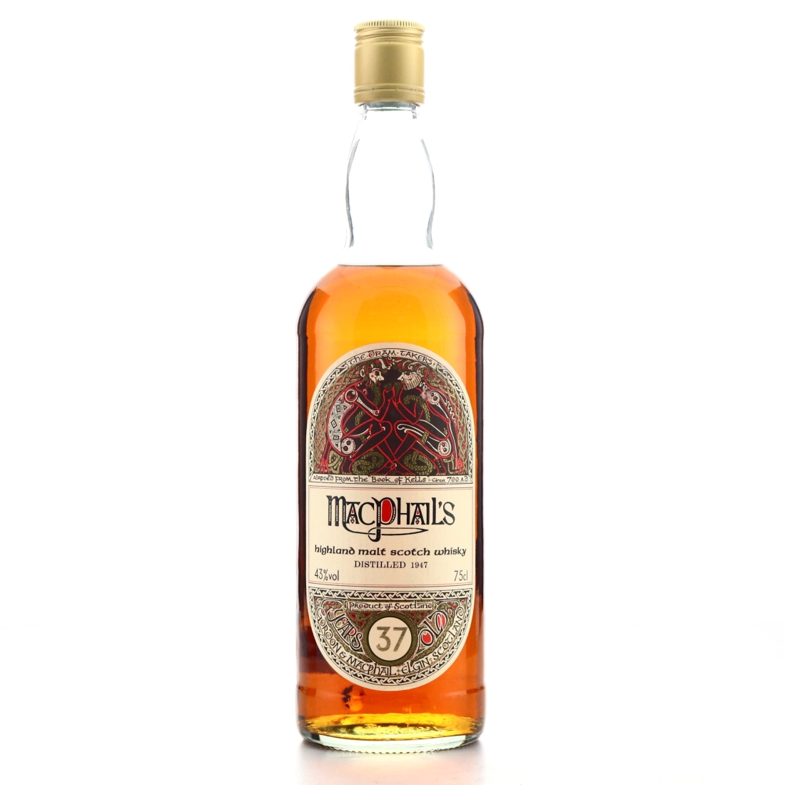 Macphail's 1947 37 Year Old Highland Malt 'Book of Kells'