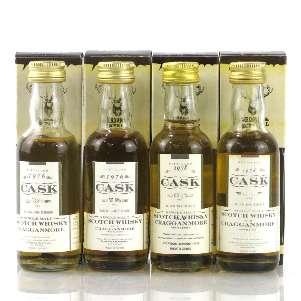Cragganmore Gordon and MacPhail Cask Strength Miniatures 4 x 5cl