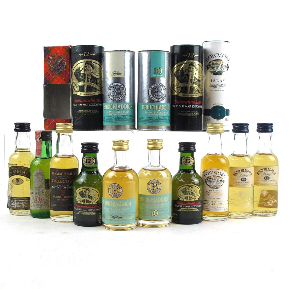 Islay Single Malt Miniature Selection 10 x 5cl / Including Lagavulin White Horse Distillers