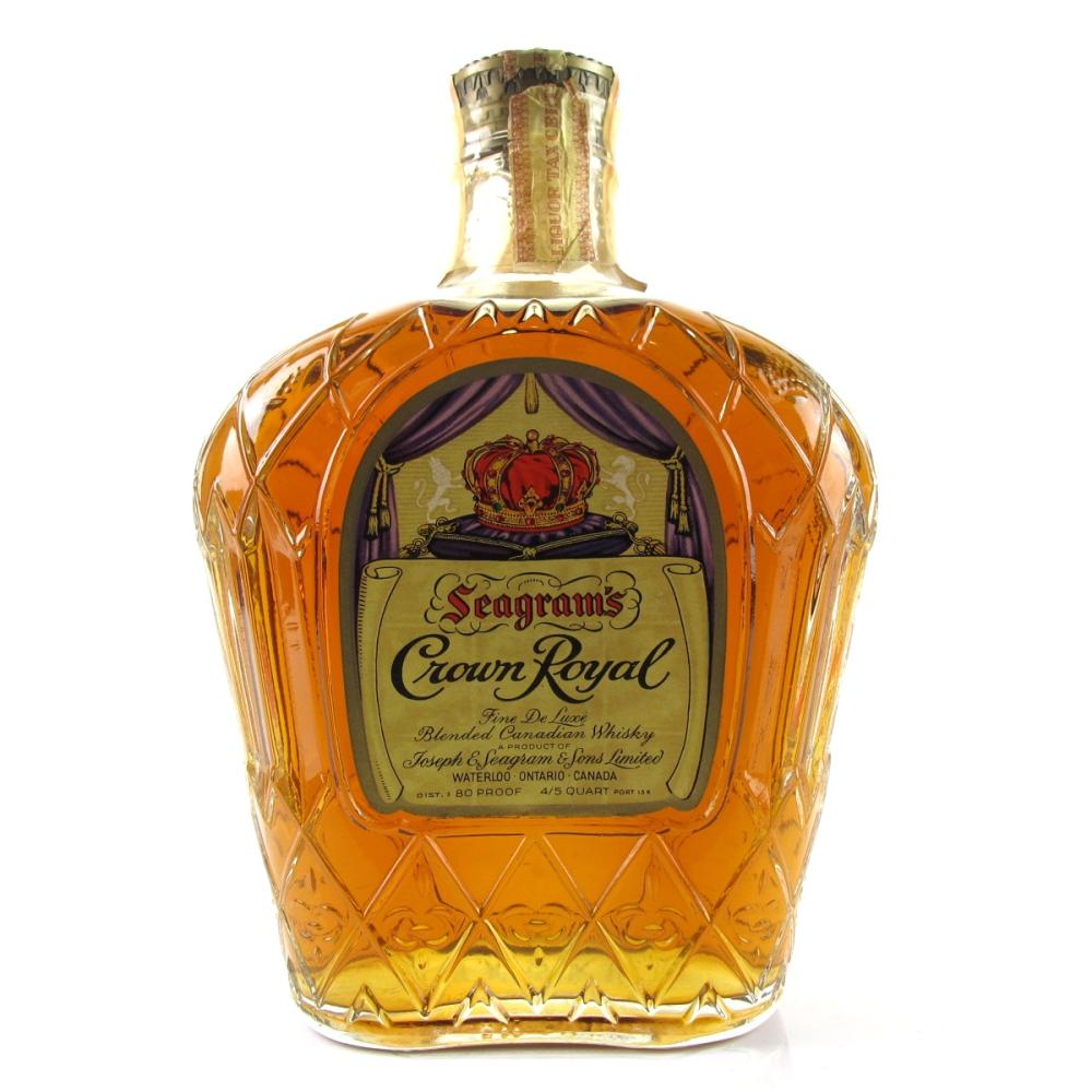 CROWN  seagram's 1962 シーグラムクラウン vintage Antique Seagrams Crown Royal Bottle 1962 With Stamp