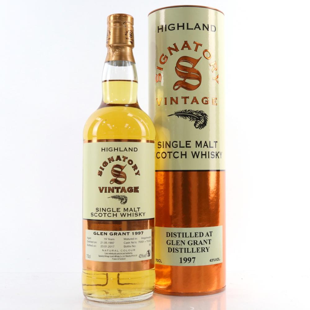 Glen Grant 1997 Signatory Vintage 19 Year Old