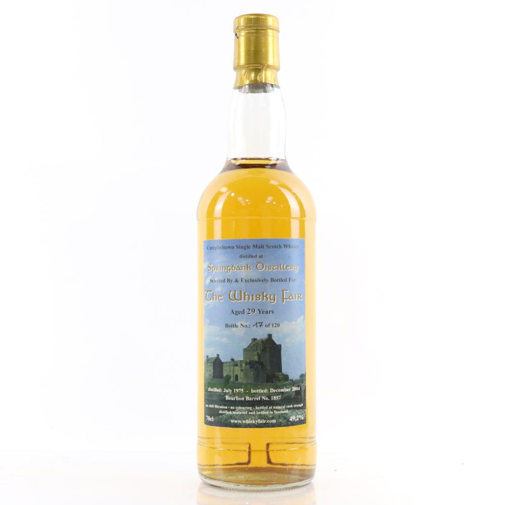 Springbank 1975 Whisky Fair 29 Year Old