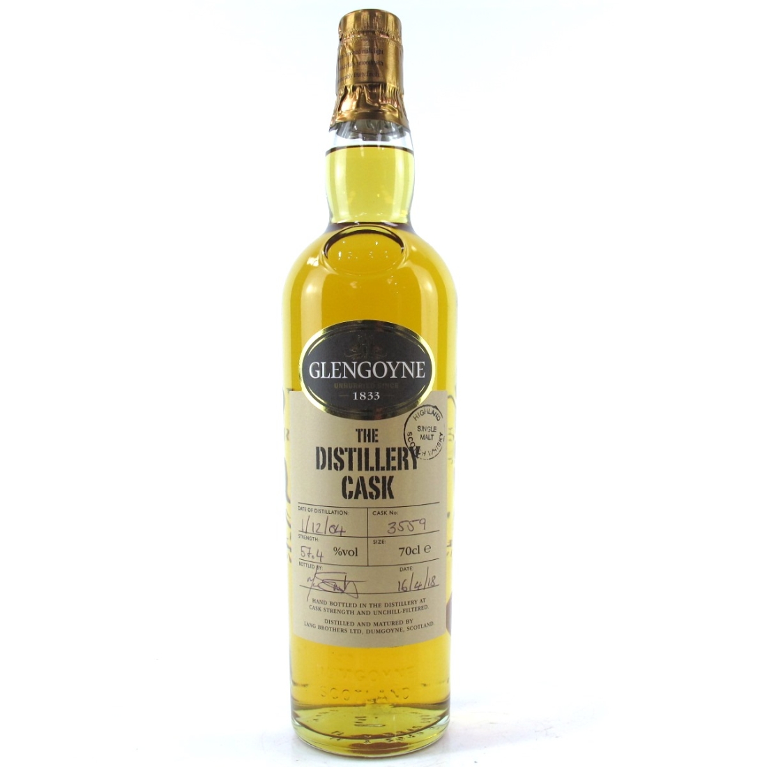 Glengoyne 2004 Single Cask Distillery Exclusive / Hand Filled