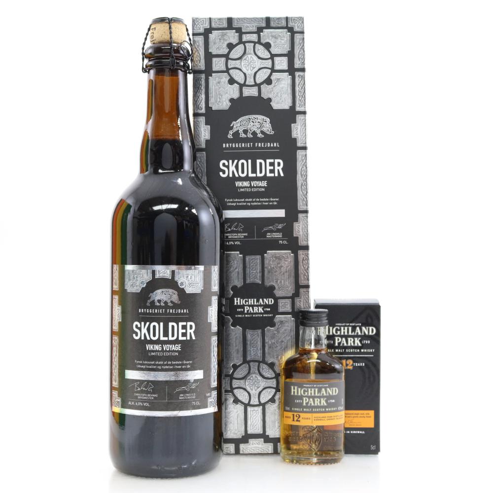 Frejdahl Brewery Skolder Viking Voyage / with Highland Park 12 Year Old Miniature 5cl