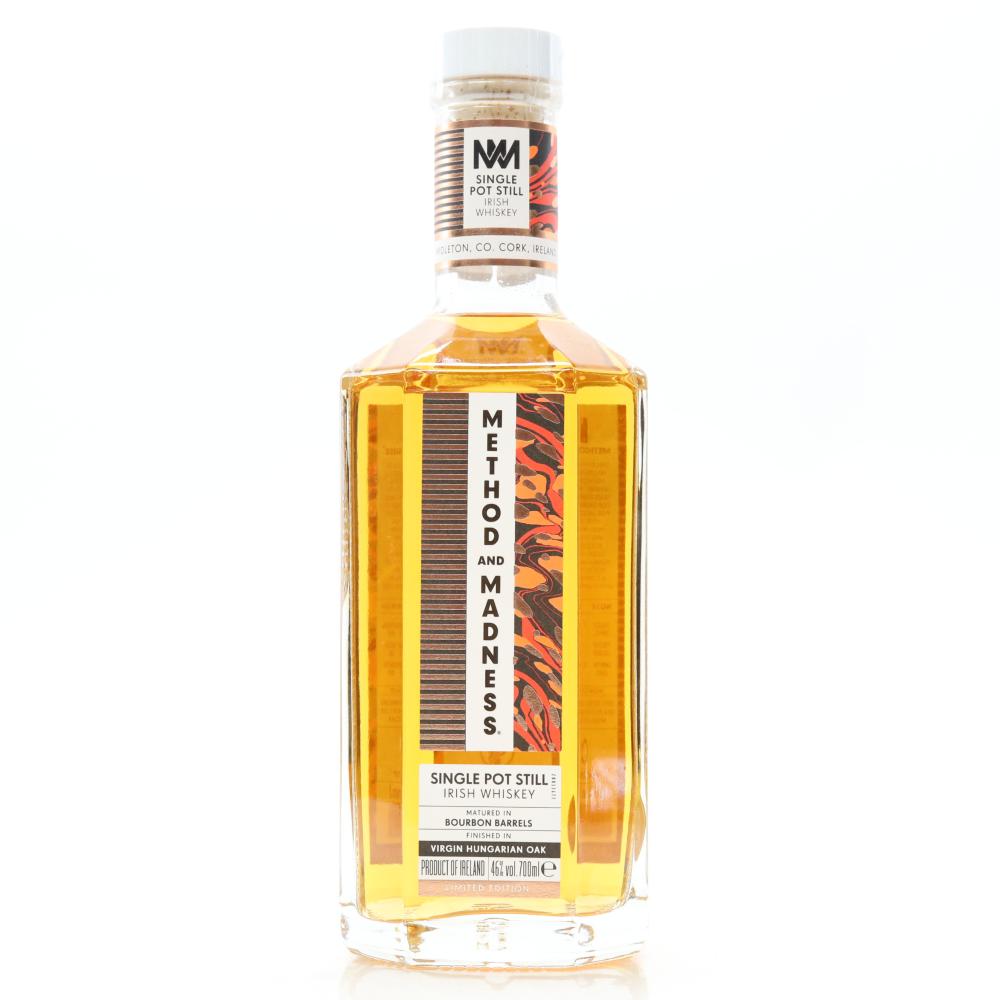 Method and Madness Single Pot Still Irish Whiskey Limited Edition / Virgin Hungarian Oak Finish