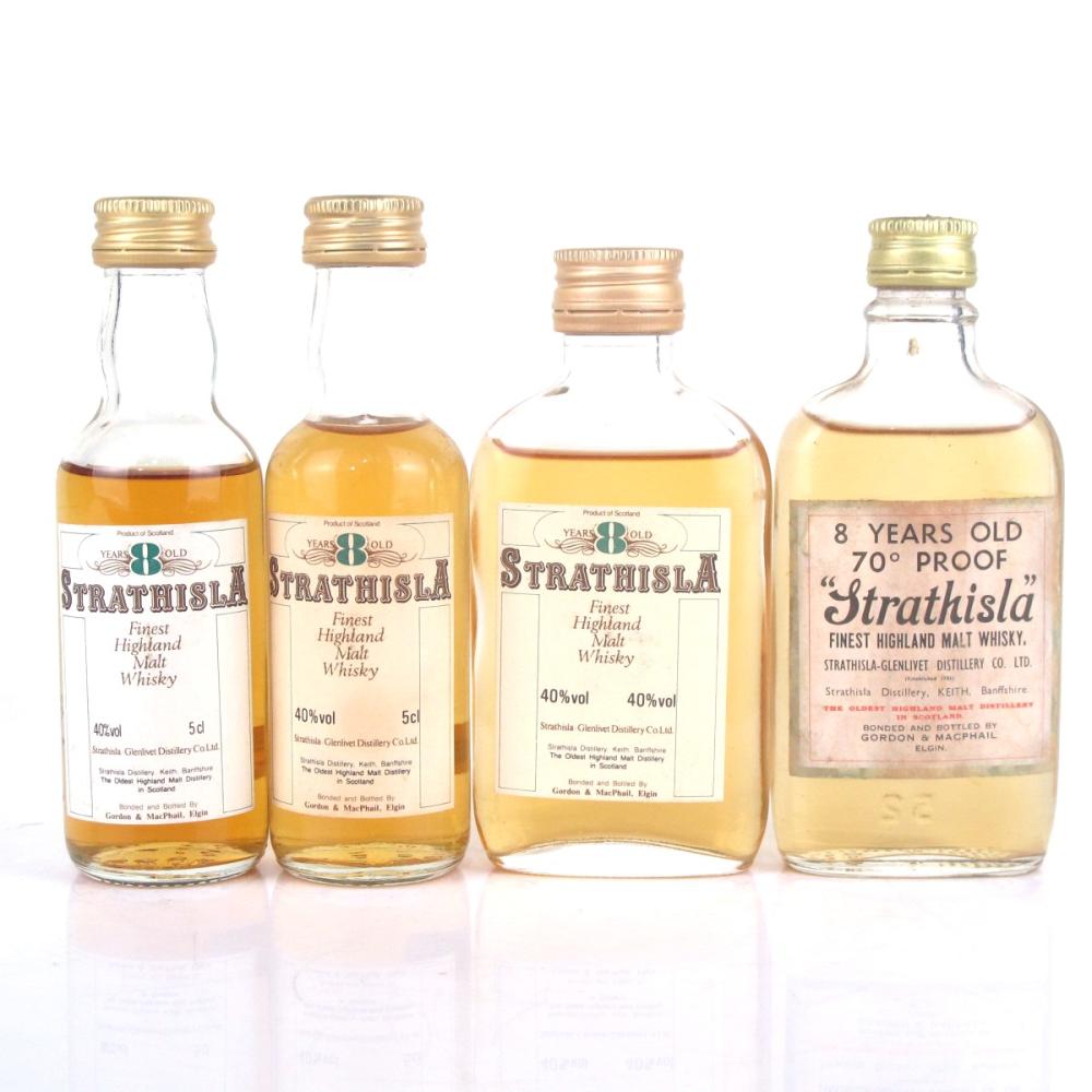 Strathisla 8 Year Old Gordon and MacPhail Miniatures x 4
