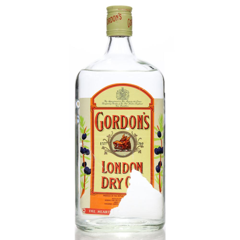 Gordon's Dry Gin 1 Litre 1960s 