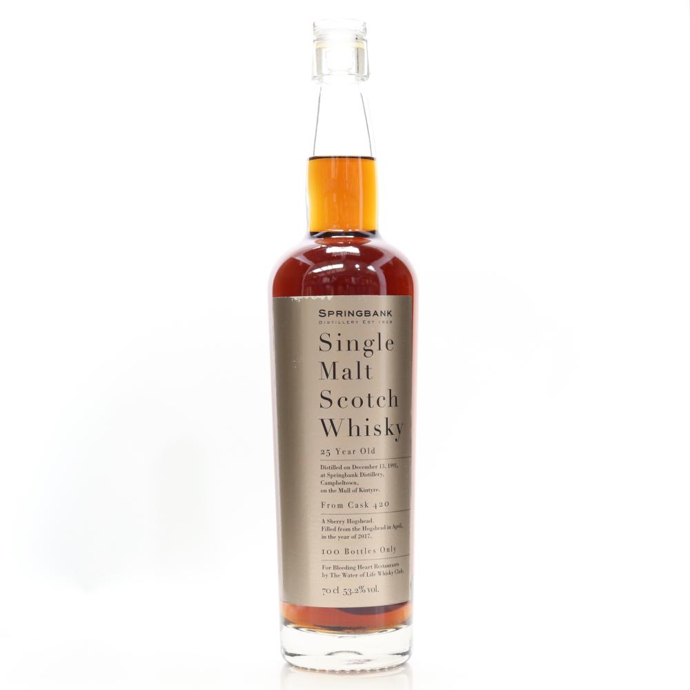 Springbank 1991 Water of Life Whisky Club 25 Year Old