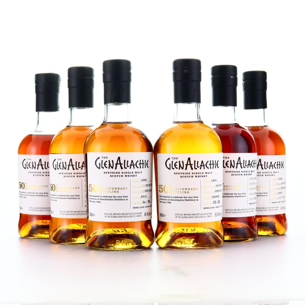 Glenallachie 50th Anniversary Single Cask Collection 6 x 50cl