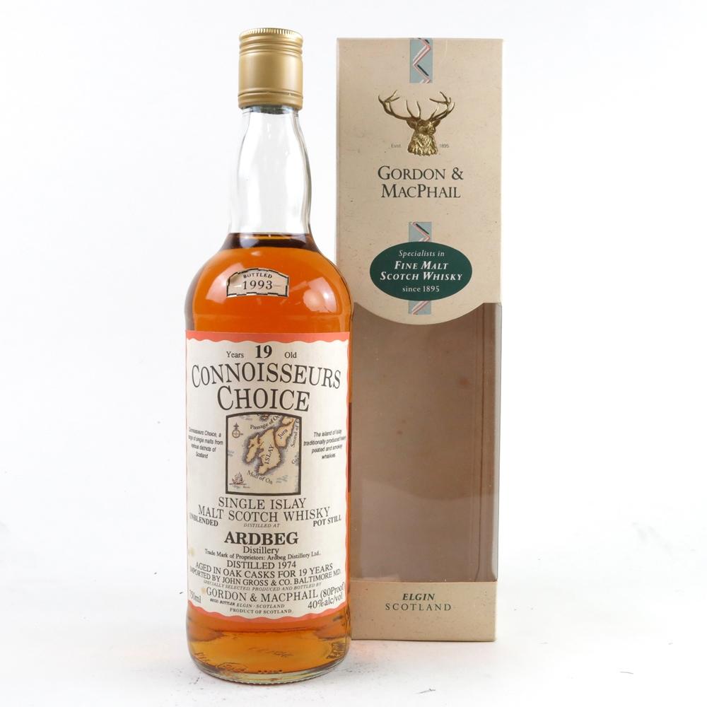 Ardbeg 1974 Gordon and MacPhail 19 Year Old 75cl / US Import