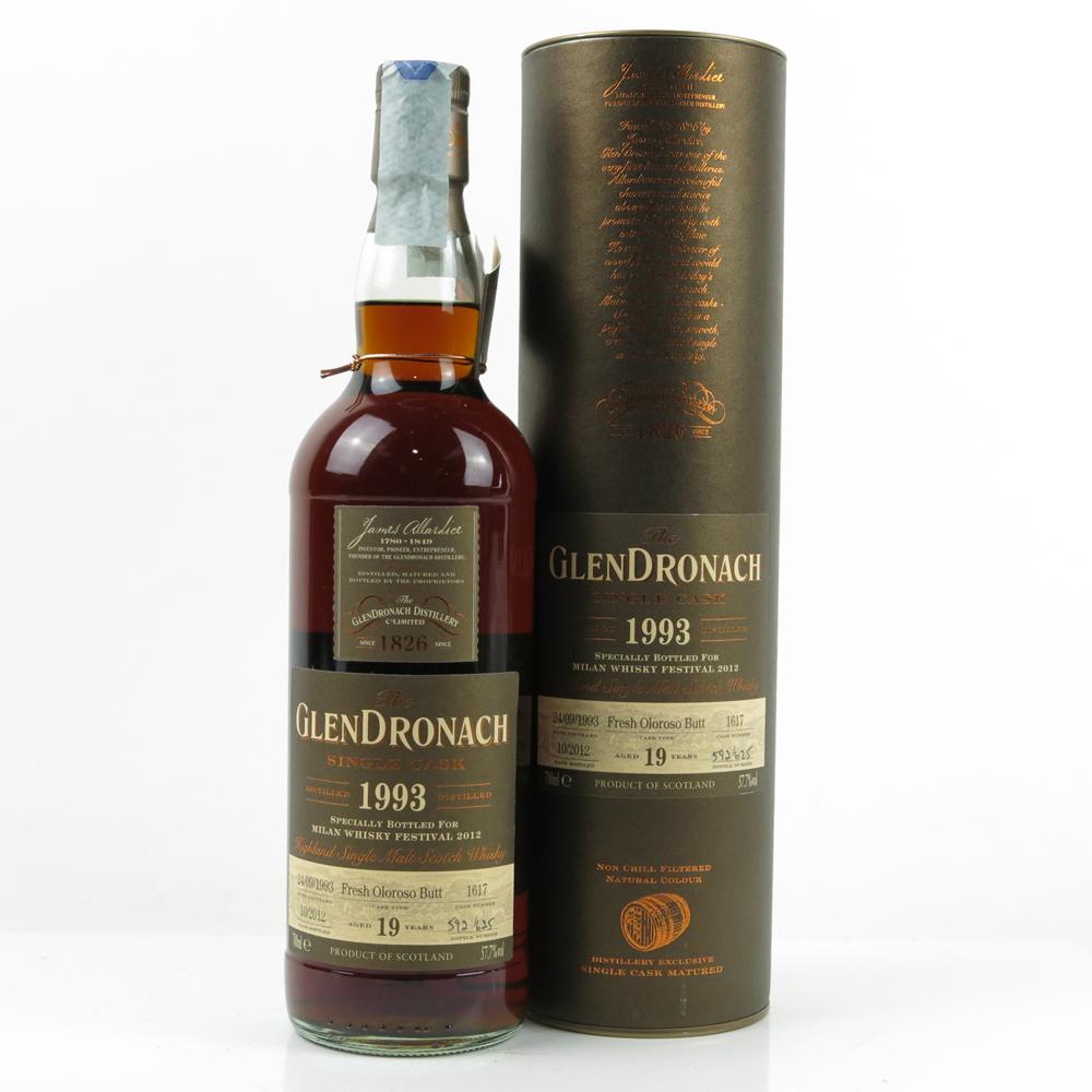 Glendronach 1993 Single Cask 19 Year Old #1617 / Milan Whisky Festival 2012 Exclusive