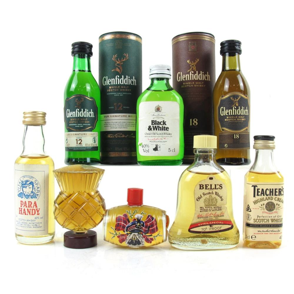 Miscellaneous Whiskey Miniature Selection 8 x 5cl