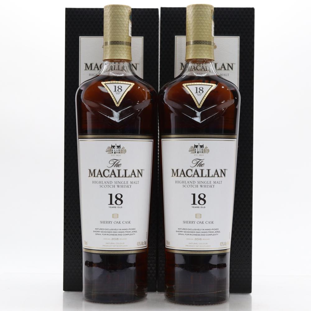 Macallan 18 Year Old 2018 Release 2 x 75cl / US Import