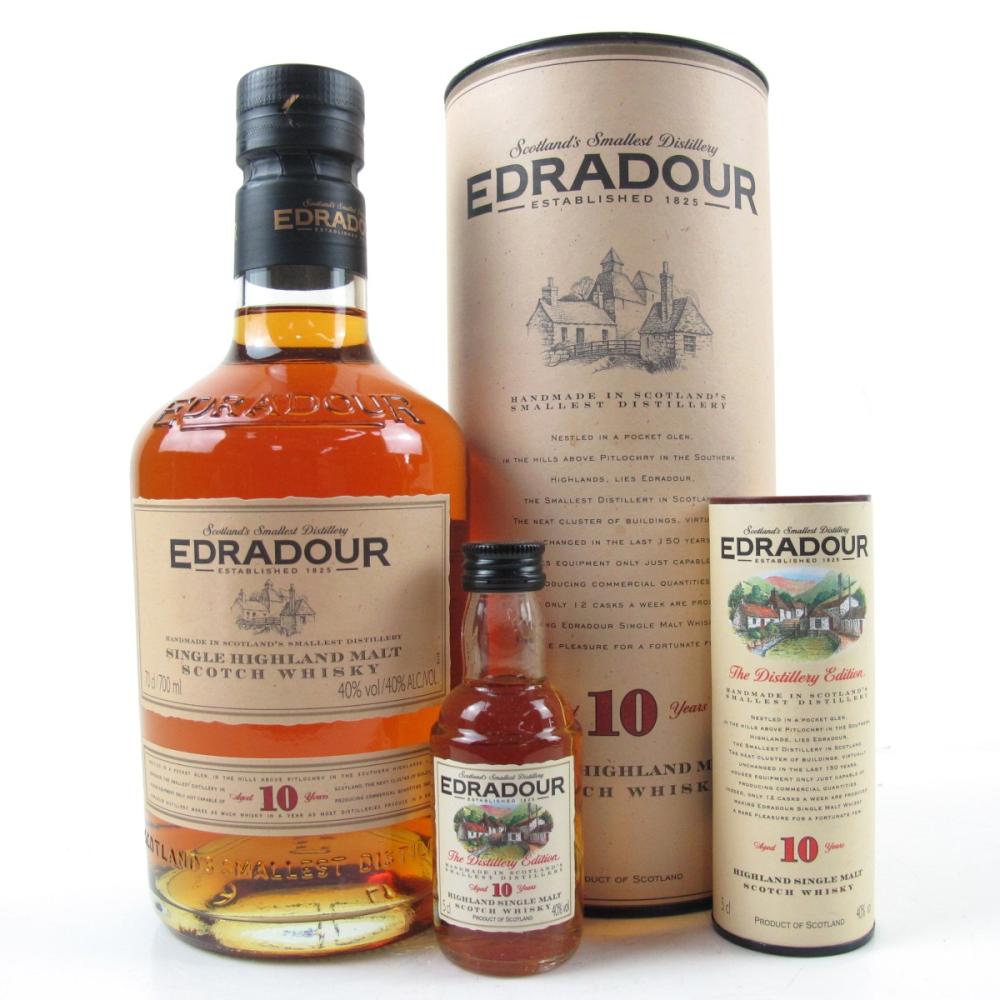 Edradour 10 Year Old / Including 5cl Miniature