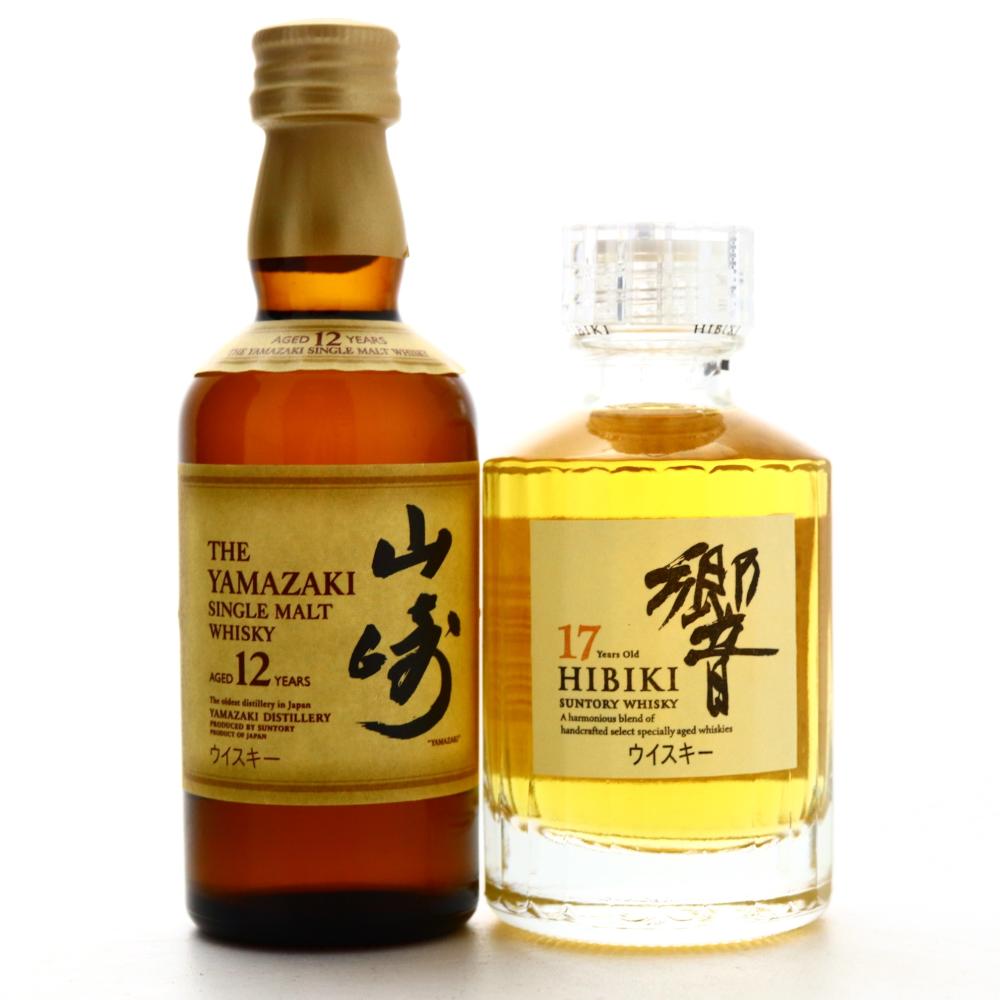 Hibiki 17 Year Old & Yamazaki 12 Year Old / 2 x Miniature 5cl