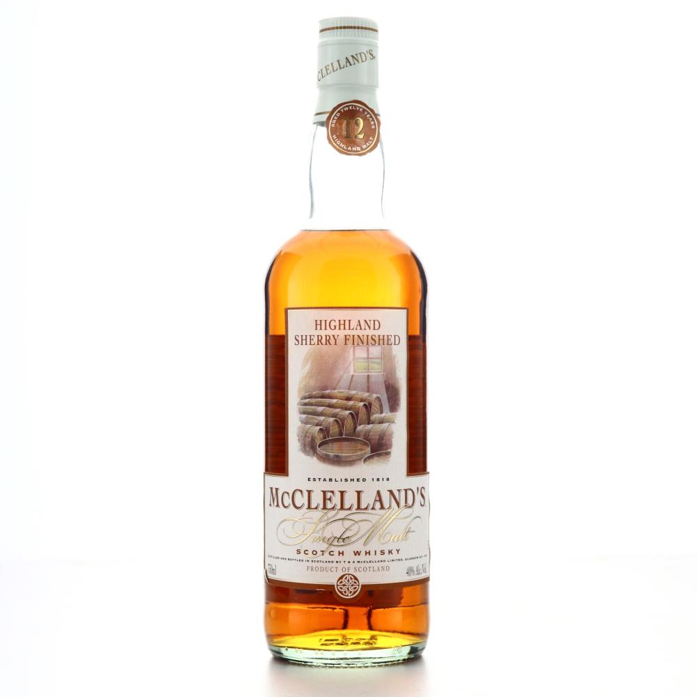 McClelland's 12 Year Old Sherry Finished Highland Single Malt 75cl / US Import