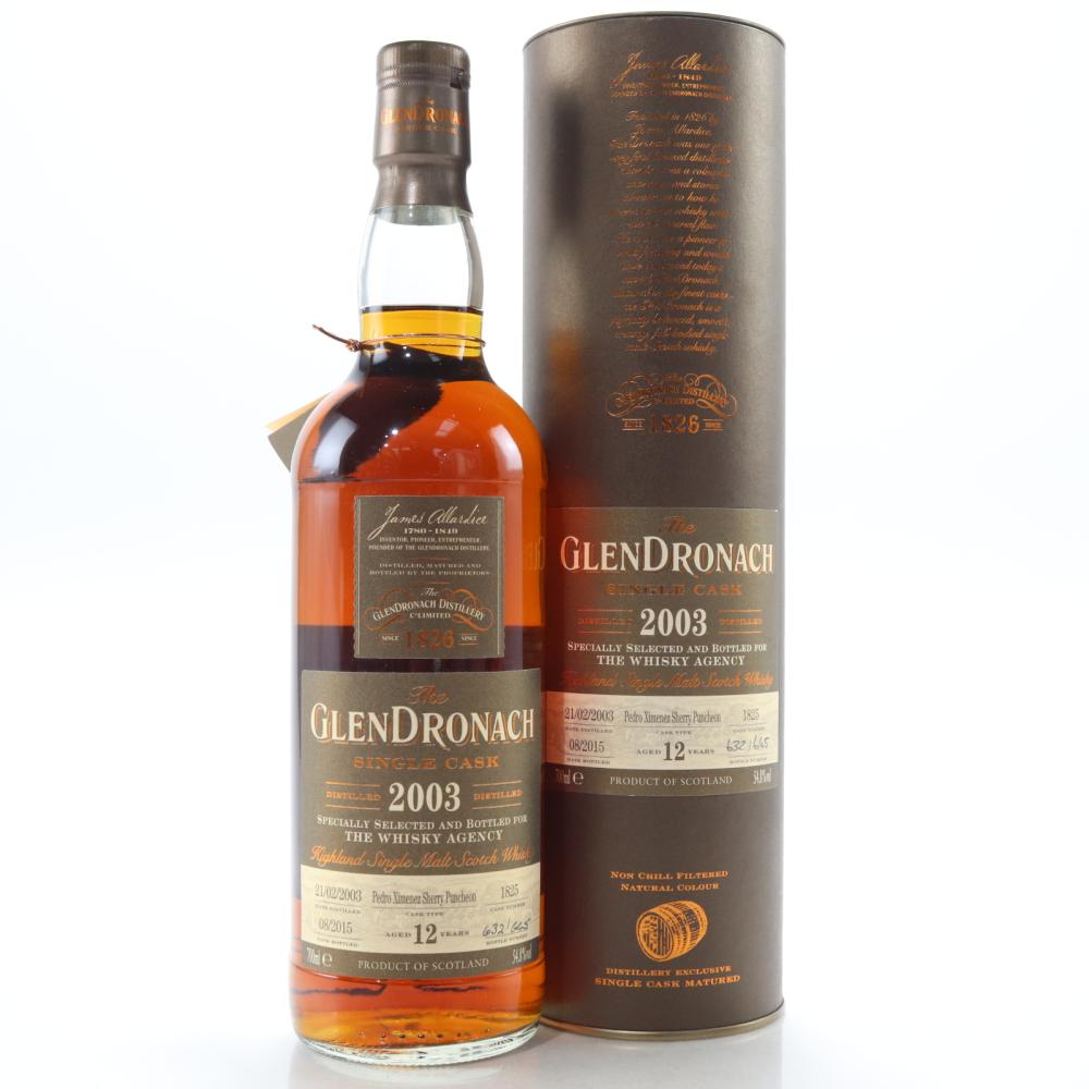 Glendronach 2003 Single Cask 12 Year Old #1825 / The Whisky Agency