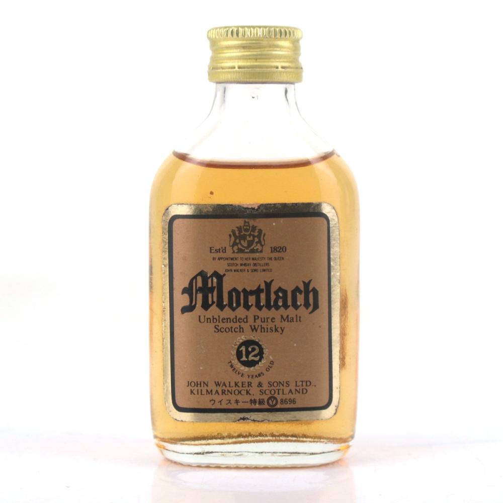 Mortlach 12 Year Old Johnnie Walker Miniature 5cl 1980s / Japanese Import
